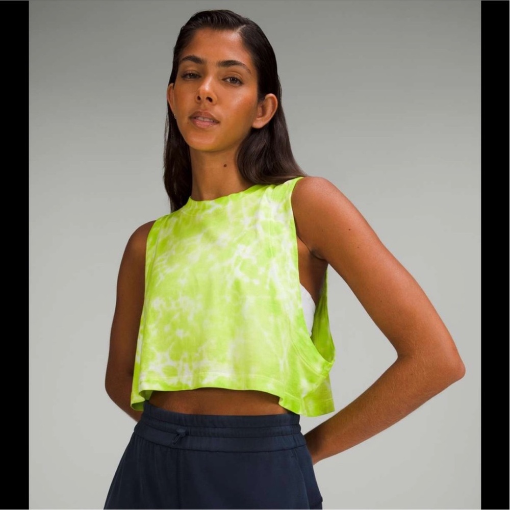 Lululemon All Yours Crop Tank Tye Dye